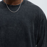 Sudadera Perrie Crewneck - Deslavado Negro