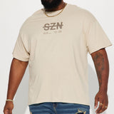 Camisa De Manga Corta SZN Label - Caqui
