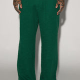 Pantalones holgados plisados con textura Jordan - Verde