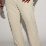 Pantalones de carpintero texturizados Jordan - Blanco apagado