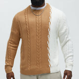 Suéter Cody Cable Knit - Camello/Combo