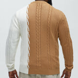 Suéter Cody Cable Knit - Camello/Combo
