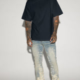 Camisa De Manga Corta Oversized Heavyweight - Negro