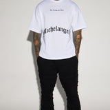 Camisa De Manga Corta Creation Of Michelangelo Oversized - Blanco