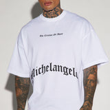 Camisa De Manga Corta Creation Of Michelangelo Oversized - Blanco