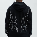Sudadera Holgada Tyson Chase Flame - Negro/Combinado