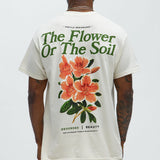 Camisa De Manga Corta The Flower - Natural/Combinado