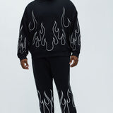 Sudadera Holgada Tyson Chase Flame - Negro/Combinado