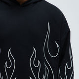 Sudadera Holgada Tyson Chase Flame - Negro/Combinado
