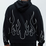 Sudadera Holgada Tyson Chase Flame - Negro/Combinado