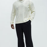 Suéter Drew Cable Knit - Blanco