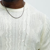 Suéter Drew Cable Knit - Blanco