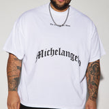 Camisa De Manga Corta Creation Of Michelangelo Oversized - Blanco