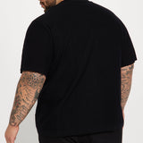 Camisa Coastal Knit Short Sleeve - Negro