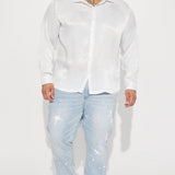 Camisa Abotonada Time To Shine Long Sleeve - Blanco