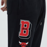 Pantalón Deportivo Bulls Backboard Skinny Flare - Negro Rojo