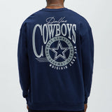 Sudadera De Cuello Redondo Cowboys - Azul Marino