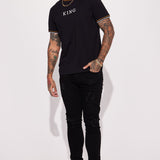 Camisa De Manga Corta Bling King - Negro