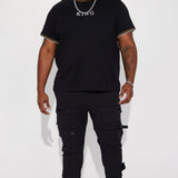 Camisa De Manga Corta Bling King - Negro