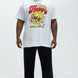 Camisa De Manga Corta Happy Feelin - Blanco