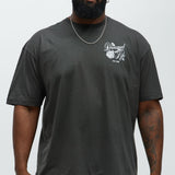 Camisa De Manga Corta Dreamed Life - Deslavado Negro