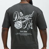 Camisa De Manga Corta Dreamed Life - Deslavado Negro