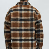 Camisa Zion Mohair Oversized - Café/Combinado