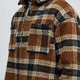 Camisa Zion Mohair Oversized - Café/Combinado