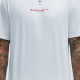 Camisa De Manga Corta Love Is The Way - Blanco