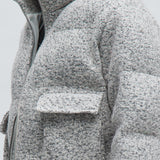 Abrigo corto acolchado texturizado Hallron - Negro/Blanco