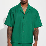 Camisa Show Up Short Sleeve Cuban - Verde