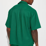 Camisa Show Up Short Sleeve Cuban - Verde