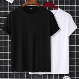 Manfinity Homme Camiseta basica solida de hombres 2s piezas