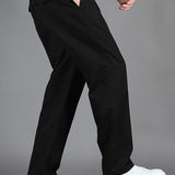 Manfinity Basics Hombres Pantalones unicolor con bolsillo oblicuo