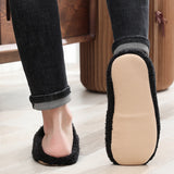 Zapatillas de dormitorio mullidas minimalistas suaves para hombre, comodas zapatillas de interior, zapatos de casa para hombre