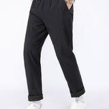 Manfinity Hombres Pantalones con bolsillo oblicuo de cintura con cordon