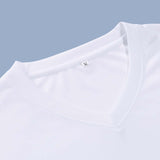 Manfinity Basics Hombres Camiseta unicolor de cuello V