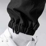 Manfinity Hypemode Pantalones De Cintura Con Cordon De Bolsillo Con Solapa Para Hombres