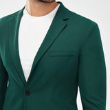 Manfinity Mode Hombres Blazer de cuello con solapa & Pantalones a medida sin camiseta