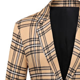 Manfinity Mode Hombres Blazer con estampado de cuadros con boton & Pantalones a medida