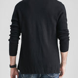 Manfinity Hombres Cardigan unicolor con parte delantera abierta