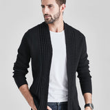 Manfinity Hombres Cardigan unicolor con parte delantera abierta