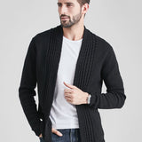 Manfinity Hombres Cardigan unicolor con parte delantera abierta