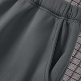 Hombres Pantalones deportivos de cintura con cordon con forro termico