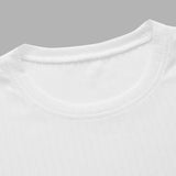 Manfinity Basics Camisetas de hombre con corte ajustado, cuello redondo, manga corta, sencillas y casuales para la parte superior de punto de verano