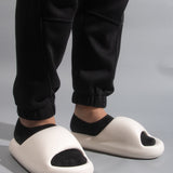 Zapatillas Para Hombres Simples Y Modernas, Con Suela Gruesa Resistente Al Desgaste, Para Interiores, Exteriores, Playas, Duchas Y Cruces De Rios