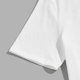 Manfinity Hypemode Conjunto De Camiseta Estampada Con Dibujos Animados Y Pantalones Cortos De Color Solido Para Hombre