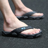 Chanclas Planas Informales Impermeables De Dos Tonos Para Hombre, Sandalias De Playa