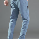 Manfinity Homme Pantalones De Cintura Con Cordon Y Bolsillo Oblicuo Para Hombres