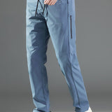 Manfinity Homme Pantalones De Cintura Con Cordon Y Bolsillo Oblicuo Para Hombres